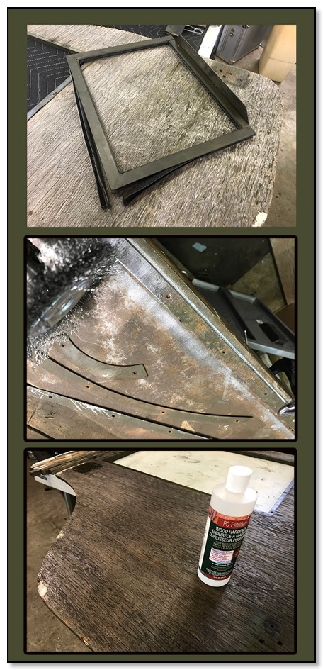 Preparing the passenger side door
